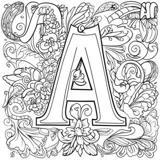 Alphabet For Adults Coloring Pages