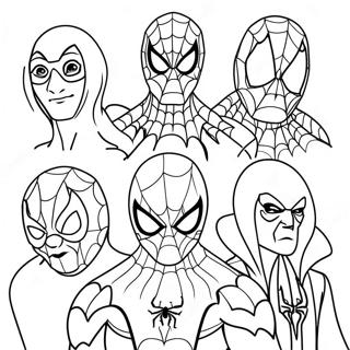 Spiderman 3 Villains Coloring Page 33154-26214