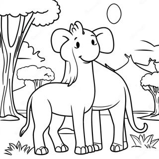 African Savanna Animals Coloring Page 33183-26230