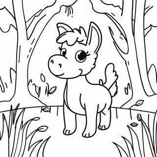 Green Nature Scene Coloring Page 33193-26244