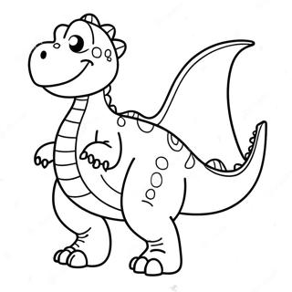 Vibrant Green Dinosaur Coloring Page 33194-26253