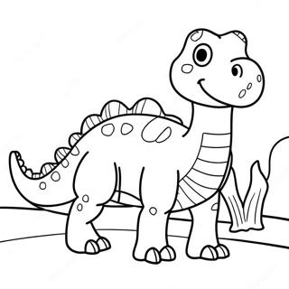 Vibrant Green Dinosaur Coloring Page 33194-26254