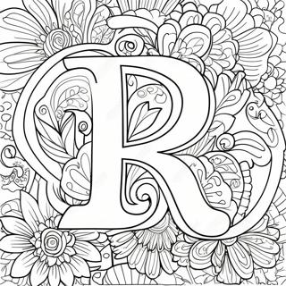 Letter R Coloring Page 3320-2656