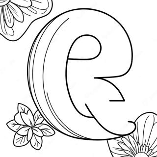 Rainbow Letter R Coloring Page 3321-2642