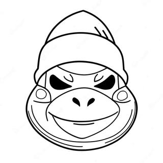 Ninja Turtle Santa Hat Coloring Page 33224-26270