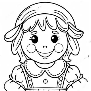 Raggedy Ann Página Para Colorir 33273-58831