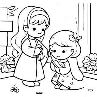 Religious Precious Moments Coloring Pages