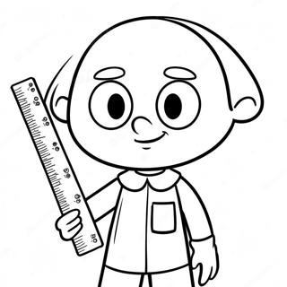 Baldi With A Ruler Coloring Page 33304-26325