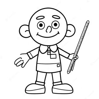 Baldi With A Ruler Coloring Page 33304-26326