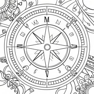 Compass Coloring Pages