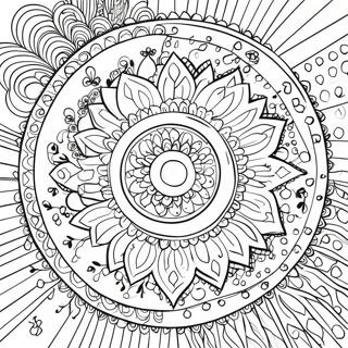 Gypsy Boho Mandala Coloring Page 33343-26353