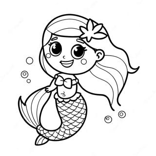 Cute Lol Mermaid With Sparkling Tail Coloring Page 33394-26405