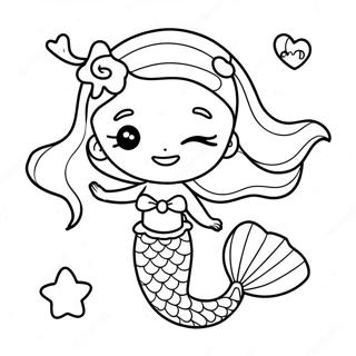 Cute Lol Mermaid With Sparkling Tail Coloring Page 33394-26408