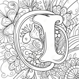 Fröhlicher Buchstabe J Coloring Page 3341-2662