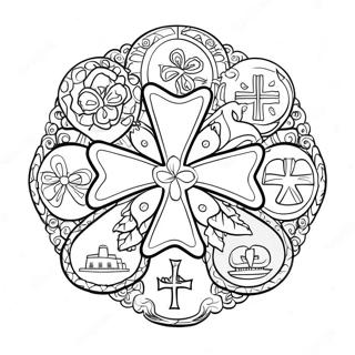 4-H Logo Coloring Page 33453-26462