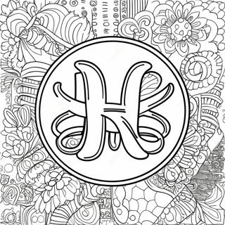 4-H Logo Coloring Page 33453-26464