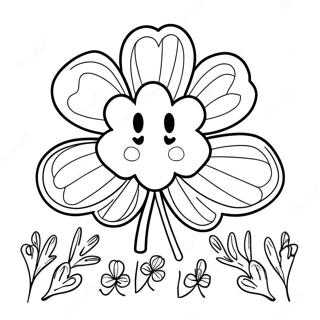 4-H Clover With Animals Coloring Page 33454-26478