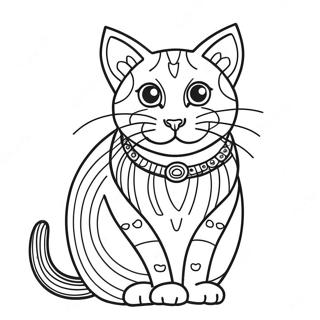 Calico Cat Coloring Pages