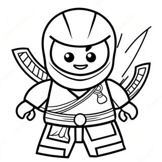 Cole Ninjago In Action Coloring Page 33524-26525