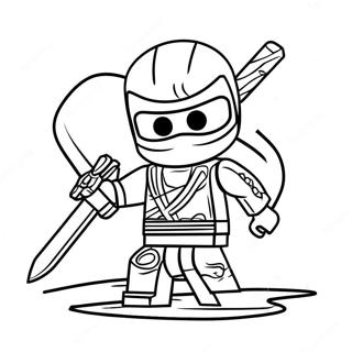 Cole Ninjago In Action Coloring Page 33524-26526