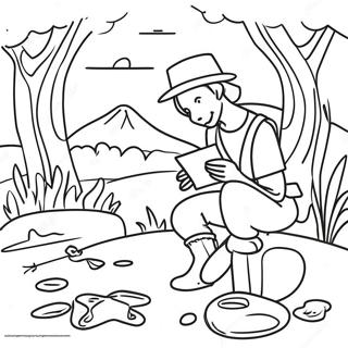 Outdoor Scavenger Hunt Coloring Pages