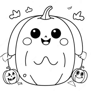 Sød Halloween Squishmallow Spøgelse Farvelægningsside 33594-26568