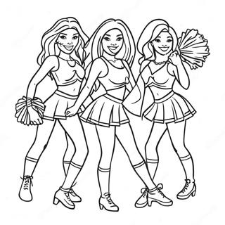 Pagina Da Colorare Delle Cheerleaders Dei Tennessee Titans 33604-26569