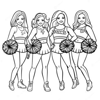 Tennessee Titans Cheerleaders Coloring Page 33604-26571