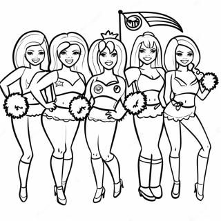 Tennessee Titans Cheerleaders Coloring Page 33604-26572