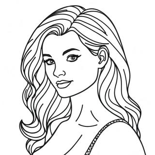 Realistic Hair Coloring Pages