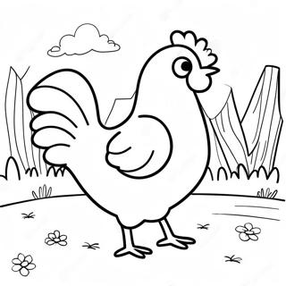 Little Red Hen Coloring Pages