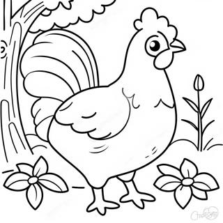 Little Red Hen Coloring Page 33663-26615