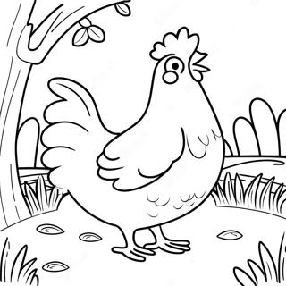 Little Red Hen Coloring Page 33663-26616