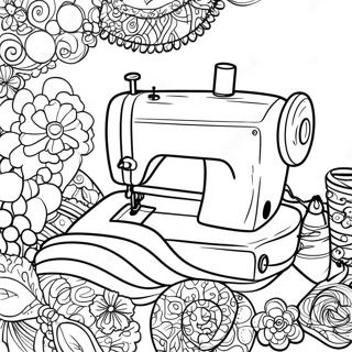 Sewing Coloring Pages