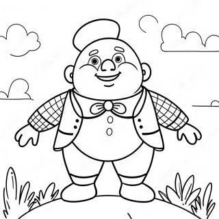 Colorful Humpty Dumpty Coloring Page 33704-26657