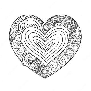 Rainbow Heart Coloring Page 33733-26686