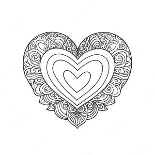 Rainbow Heart Coloring Page 33733-26687