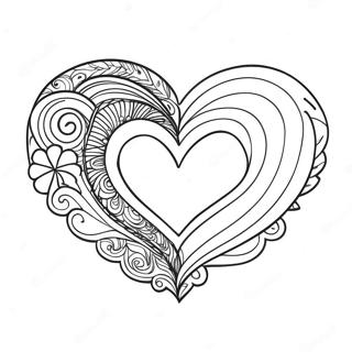 Rainbow Heart Coloring Page 33733-26688