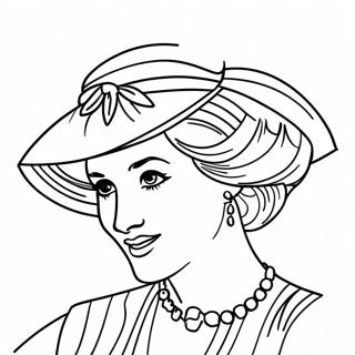 Princess Diana Coloring Page 33743-26679