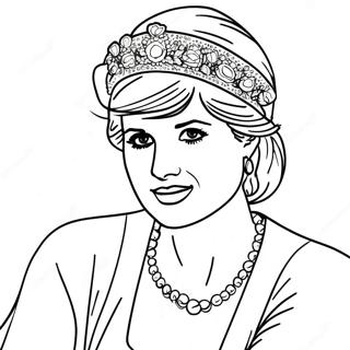 Princess Diana Coloring Page 33743-26680