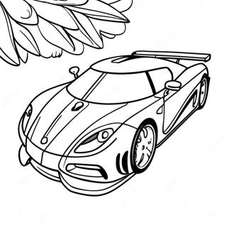 Koenigsegg Boyama Sayfaları