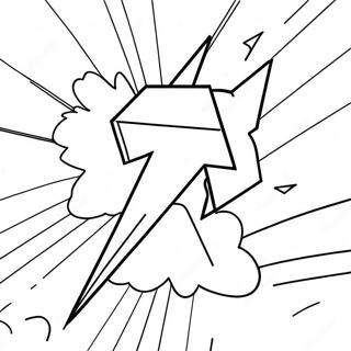 Bright Lightning Bolt Coloring Page 33764-26693