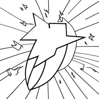 Bright Lightning Bolt Coloring Page 33764-26696