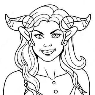 Demon Girl Coloring Pages