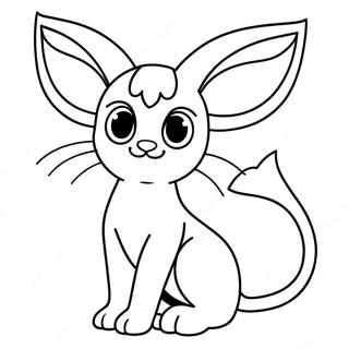 Espeon Coloring Pages