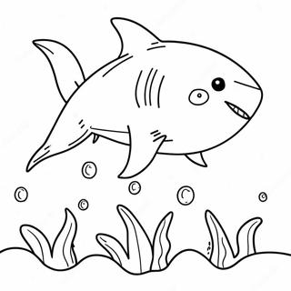 Shark Dog Coloring Pages