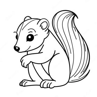 Skunk Coloring Page 33803-26721