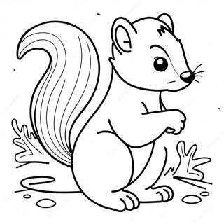 Skunk Coloring Page 33803-26722