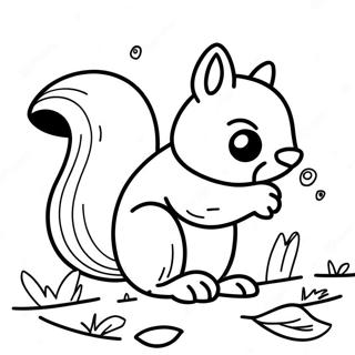 Squirrel Coloring Pages