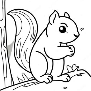 Squirrel Coloring Page 3380-2682